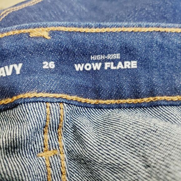 Old Navy High Rise Wow Flare Jeans Size 26 - Picture 5 of 7